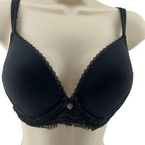 Victoria's Secret Pretty Black Body by Victoria No Wire Lined Demi 34D